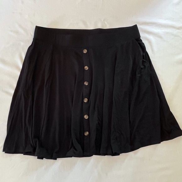 NWT TORRID Jersey Button Down Black Midi Skirt Women Plus Curvy |Size 2X (18-20) - Picture 2 of 10